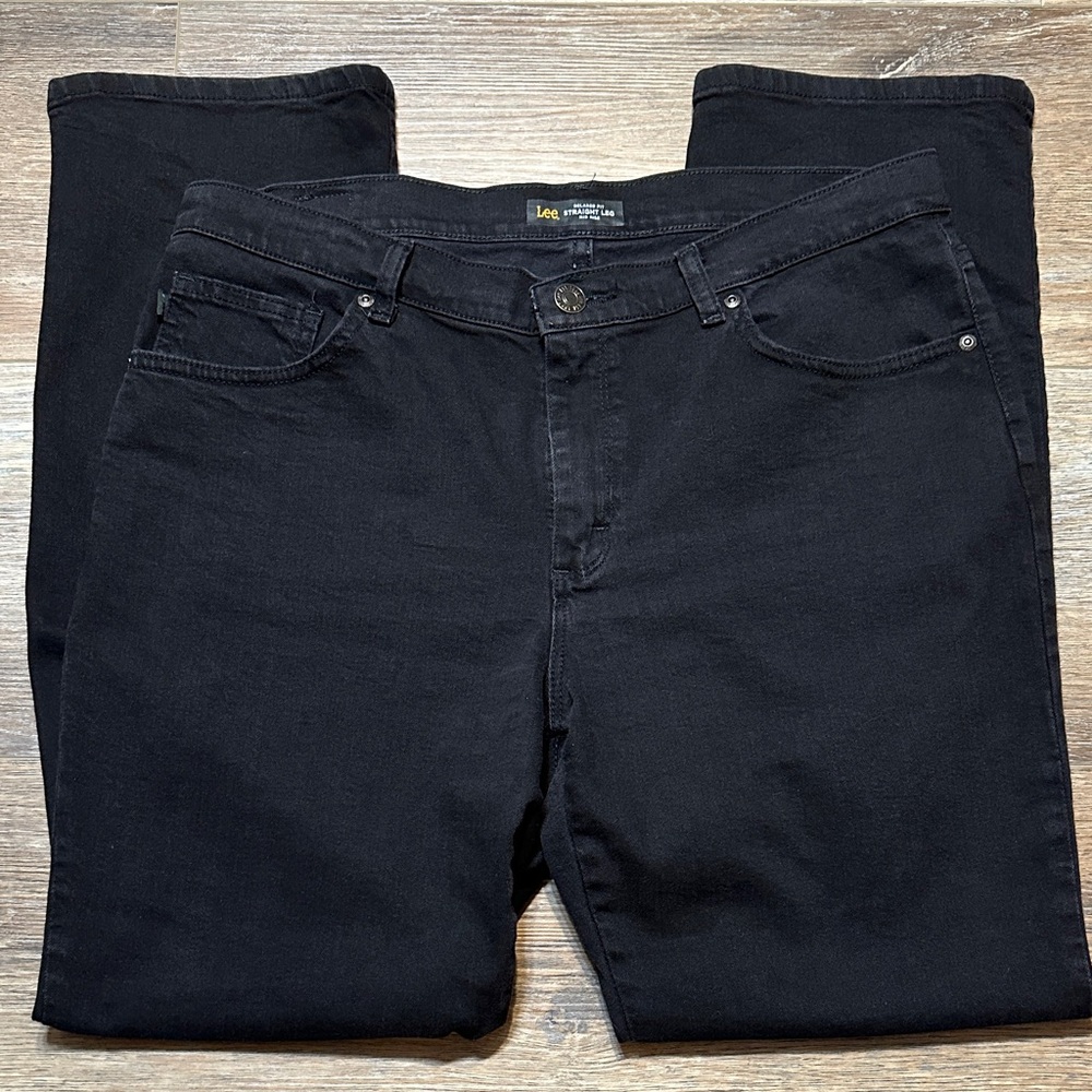 Lee Women's Black Straight Leg Jeans